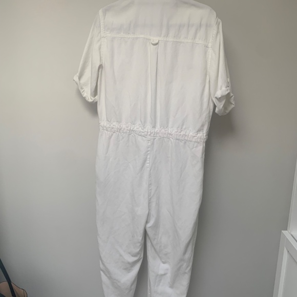 Zara Rustic Jumpsuit / Boilersuit / Romper - White - Size Medium - Picture 8 of 10